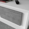 LC- Base TV Due Ante Sky Bianco Opaco e Cemento - immagine 3